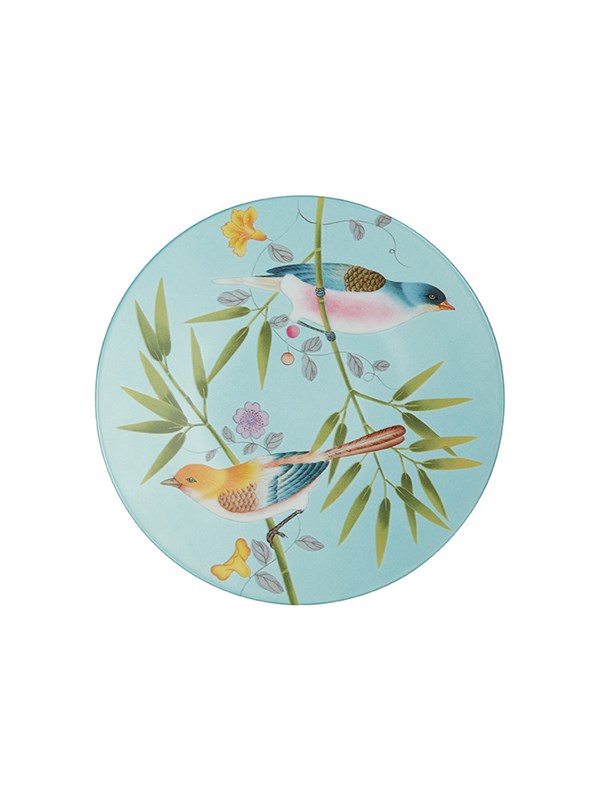 Coupe plate flat n°2 turquoise background 22